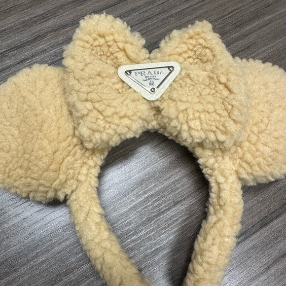 Prada Accessories - Prada Tan Fleece Disney Ears